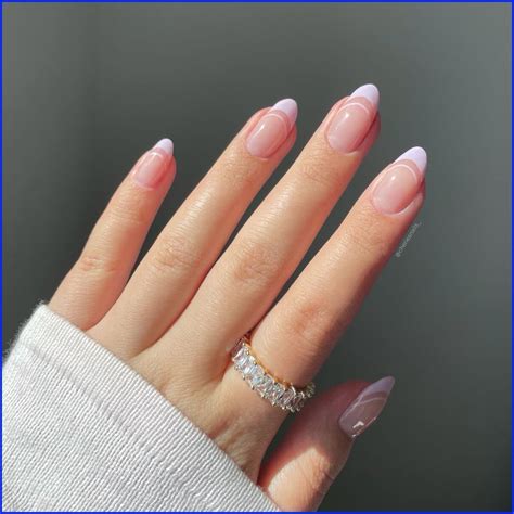 lilac french tip nails